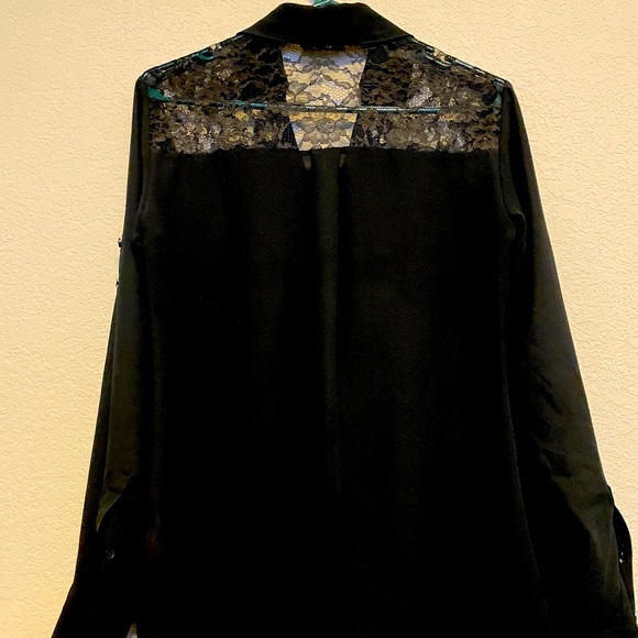 Express Black Button Down - Picture 2 of 4